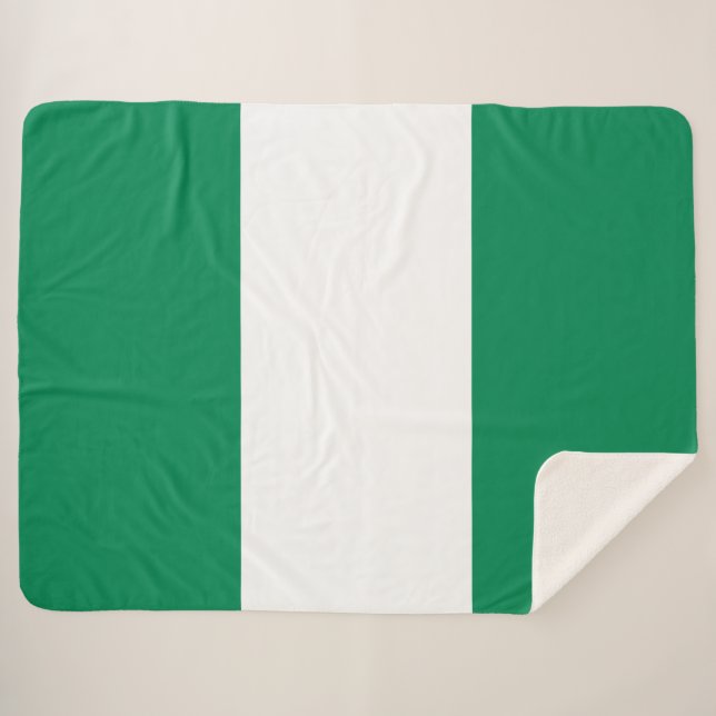 Manta Sherpa Bandera de Nigeria (Anverso (horizontal))