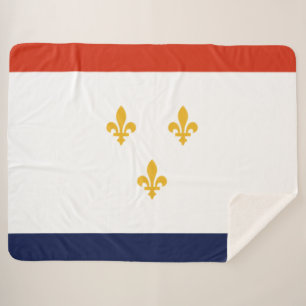 Manta Sherpa Bandera de Nueva Orleans (Luisiana, Estados Unidos