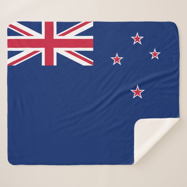Manta Sherpa Bandera de Nueva Zelanda (NZ) (Anverso (horizontal))
