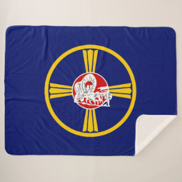 Manta Sherpa Bandera de Omaha (Nebraska)