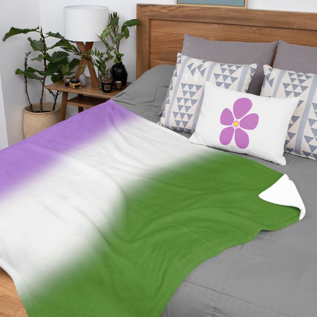 Manta Sherpa Bandera de orgullo Genderqueer Gradiente – Bandera (Subido por el creador)