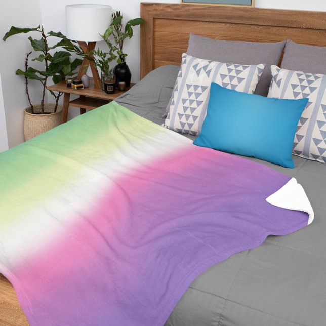 Manta Sherpa Bandera de orgullo Gradient Genderfae  (Subido por el creador)