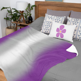 Manta Sherpa Bandera de Orgullo Greysexual Gradiente – Bandera 