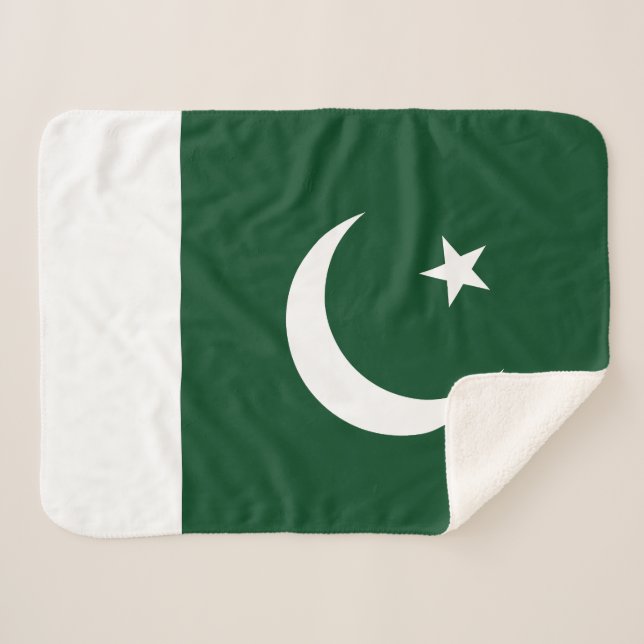 Manta Sherpa Bandera de Pakistán (Anverso (horizontal))