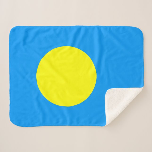 Manta Sherpa Bandera de Palaos (Anverso (horizontal))