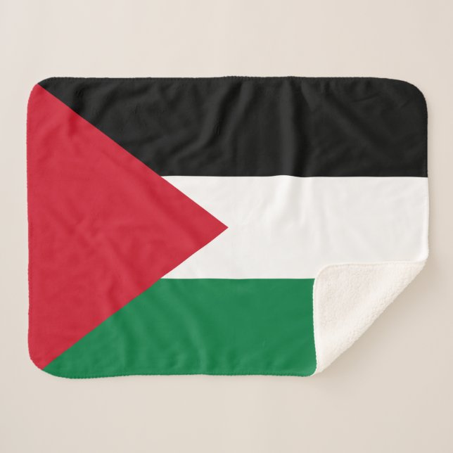 Manta Sherpa Bandera de Palestina (Anverso (horizontal))