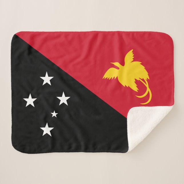 Manta Sherpa Bandera de Papúa Nueva Guinea (Anverso (horizontal))