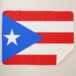 Manta Sherpa Bandera de Puerto Rico