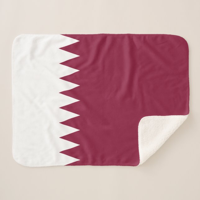 Manta Sherpa Bandera de Qatar (Anverso (horizontal))