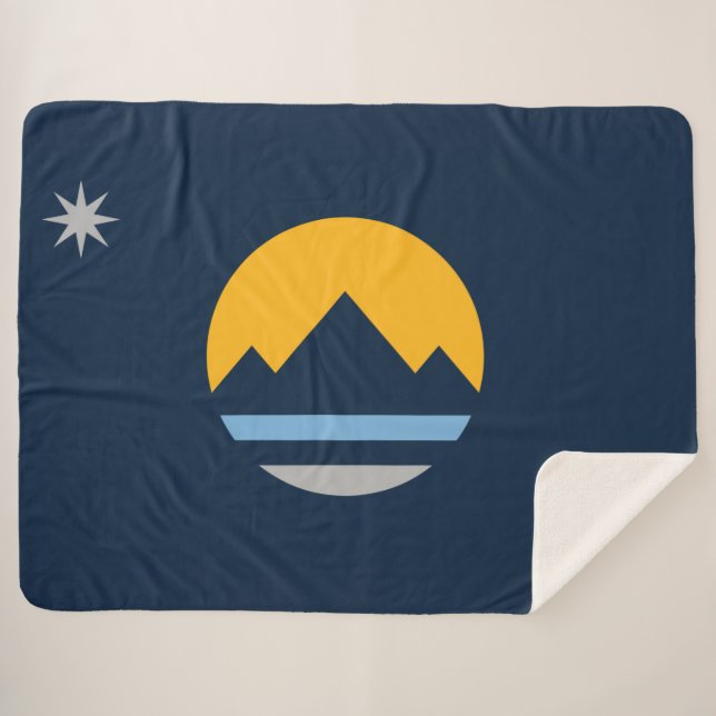Manta Sherpa Bandera de Reno (Nevada City) (Anverso (horizontal))