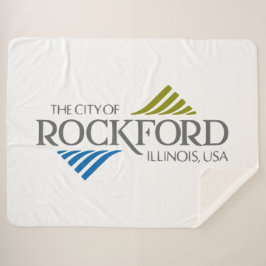 Manta Sherpa Bandera de Rockford (Illinois)