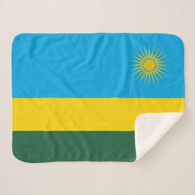 Manta Sherpa Bandera de Ruanda (Anverso (horizontal))