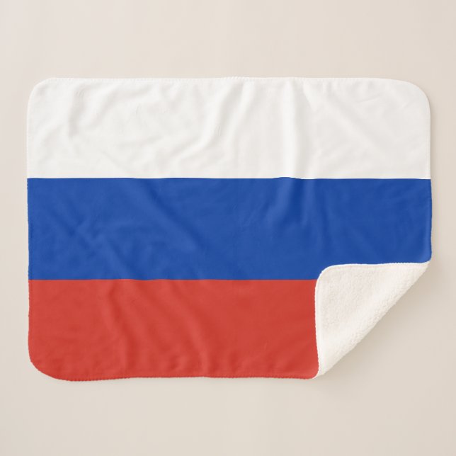 Manta Sherpa Bandera de Rusia (Anverso (horizontal))