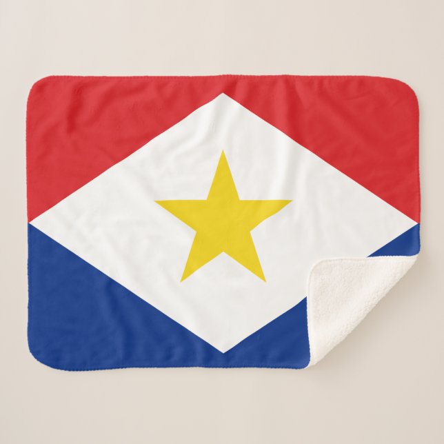 Manta Sherpa Bandera de Saba (Anverso (horizontal))