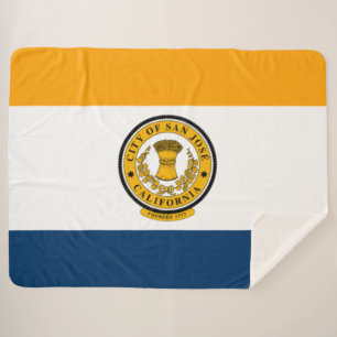 Manta Sherpa Bandera de San José (California)