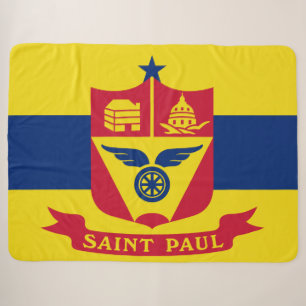 Manta Sherpa Bandera de San Pablo (Minnesota)