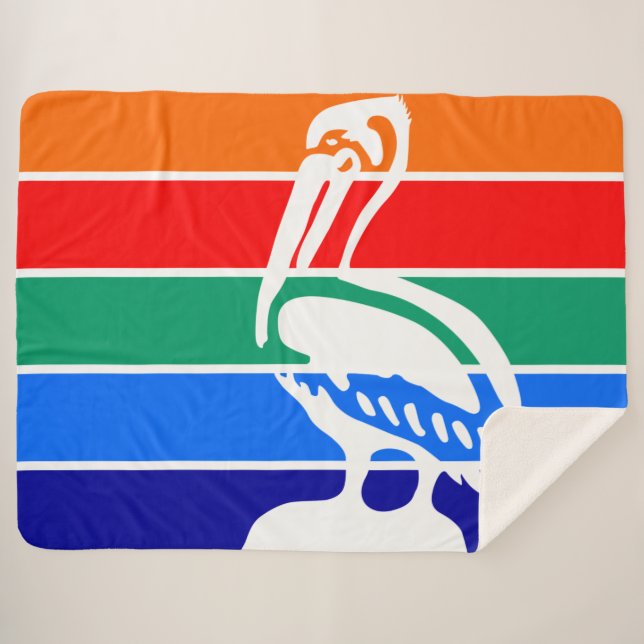 Manta Sherpa Bandera de San Petersburgo (Florida) (Anverso (horizontal))