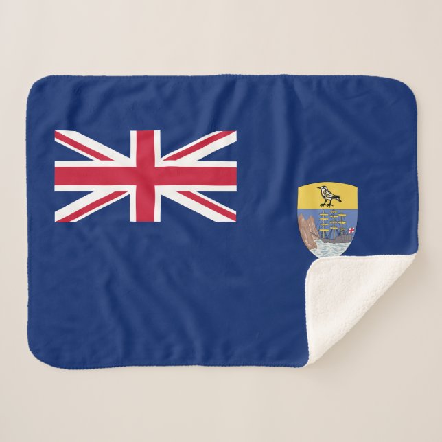 Manta Sherpa Bandera de Santa Elena (Anverso (horizontal))