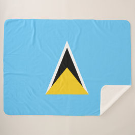 Manta Sherpa Bandera de Santa Lucía (Santa Lucía) (Caribe)