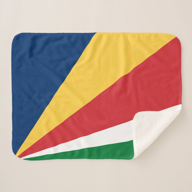 Manta Sherpa Bandera de Seychelles (Anverso (horizontal))