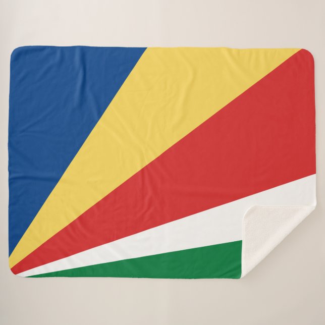 Manta Sherpa Bandera de Seychelles (Anverso (horizontal))