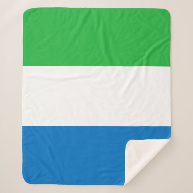 Manta Sherpa Bandera de Sierra Leona (Anverso)