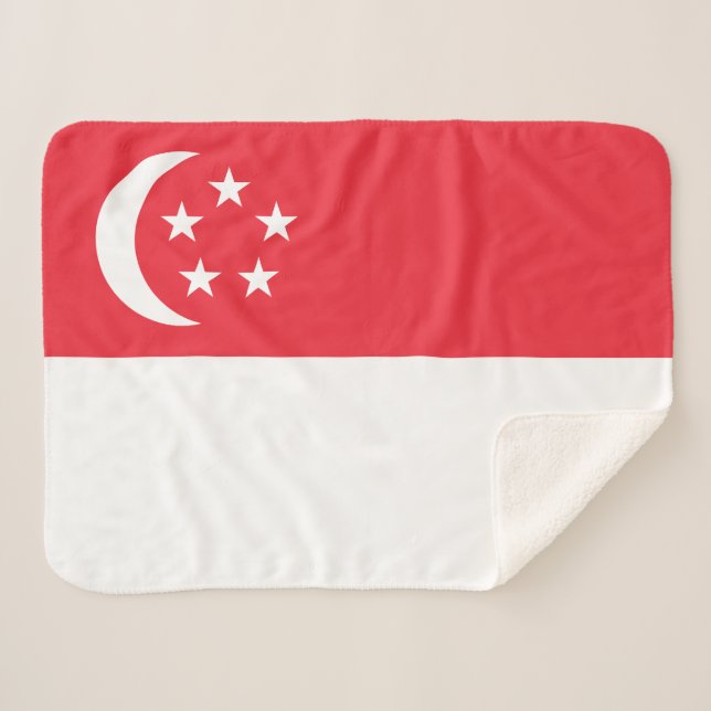 Manta Sherpa Bandera de Singapur (Anverso (horizontal))