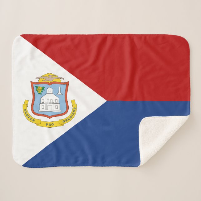 Manta Sherpa Bandera de Sint Maarten (Anverso (horizontal))