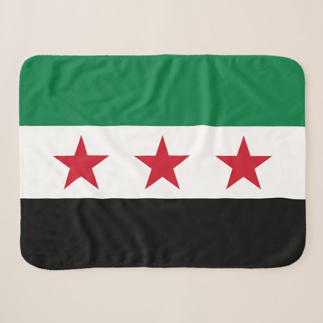Manta Sherpa Bandera de Siria (Anverso (horizontal))