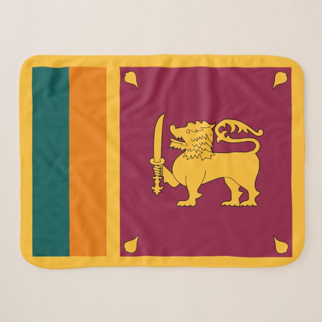 Manta Sherpa Bandera de Sri Lanka (Anverso (horizontal))