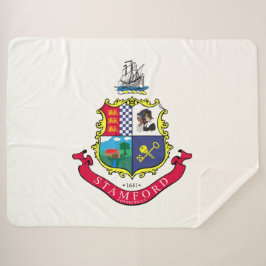 Manta Sherpa Bandera de Stamford (Connecticut)