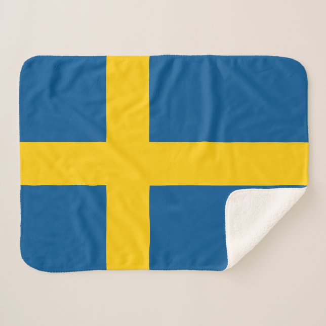 Manta Sherpa Bandera de Suecia (Anverso (horizontal))