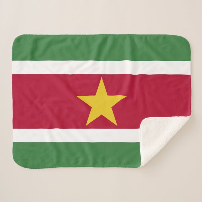 Manta Sherpa Bandera de Surinam (Anverso (horizontal))