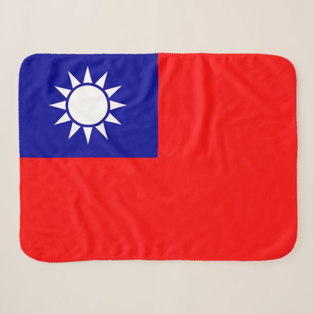 Manta Sherpa Bandera de Taiwán (Anverso (horizontal))