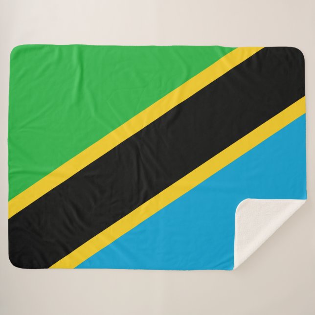 Manta Sherpa Bandera de Tanzania (Anverso (horizontal))