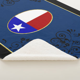 Manta Sherpa Bandera de Texas