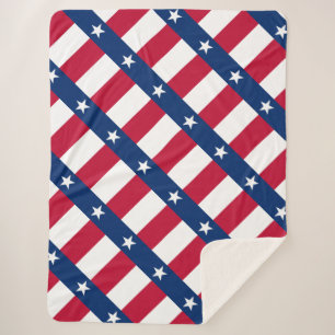 Manta Sherpa Bandera de Texas