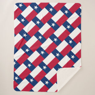 Manta Sherpa Bandera de Texas
