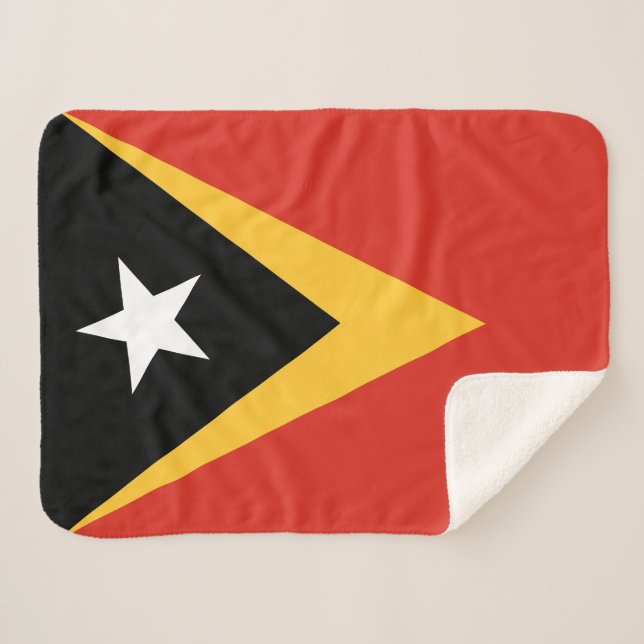 Manta Sherpa Bandera de Timor Oriental (Anverso (horizontal))