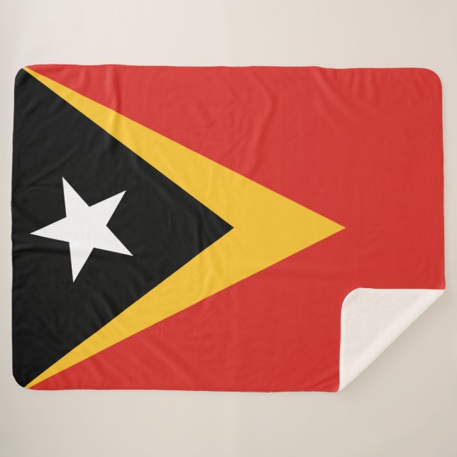 Manta Sherpa Bandera de Timor Oriental (Anverso (horizontal))