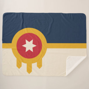 Manta Sherpa Bandera de Tulsa (Oklahoma)