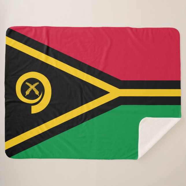 Manta Sherpa Bandera de Vanuatu (Anverso (horizontal))