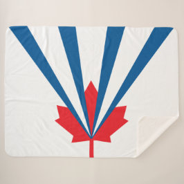 Manta Sherpa Bandera de Vaughan (Ontario, Canadá)