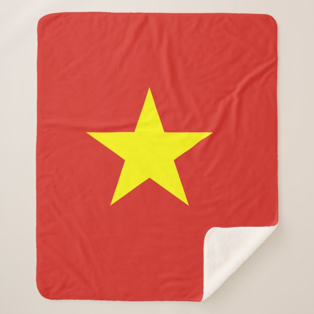 Manta Sherpa Bandera de Vietnam (Anverso)