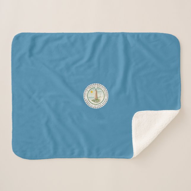 Manta Sherpa Bandera de Virginia Beach (Virginia, Estados Unido (Anverso (horizontal))
