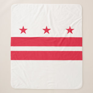 Manta Sherpa Bandera de Washington D.C. (Distrito de Columbia)