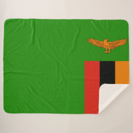 Manta Sherpa Bandera de Zambia