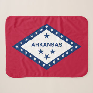 Manta Sherpa Bandera del estado de Arkansas