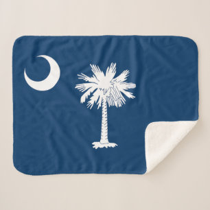 Manta Sherpa Bandera del estado de Carolina del Sur
