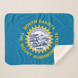 Manta Sherpa Bandera del Estado de Dakota del Sur